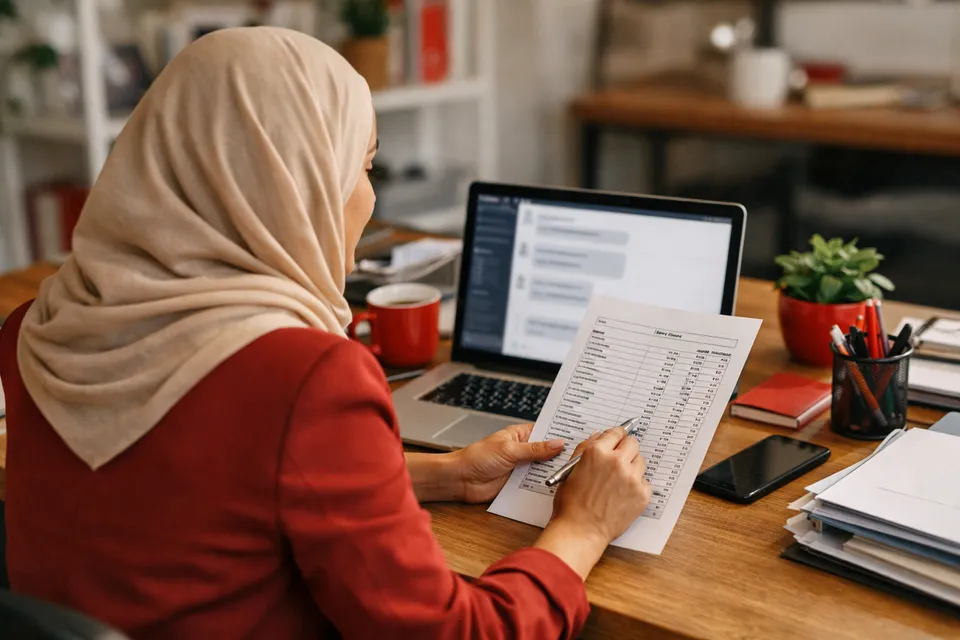 An assistant answering only from the business's own documents